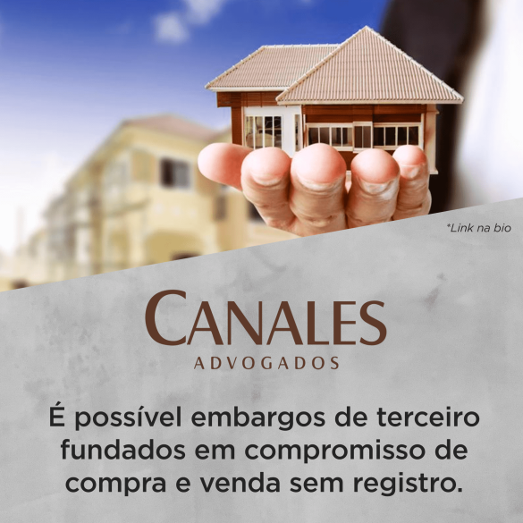 É possível embargos de terceiro fundados em compromisso de compra e venda sem registro.